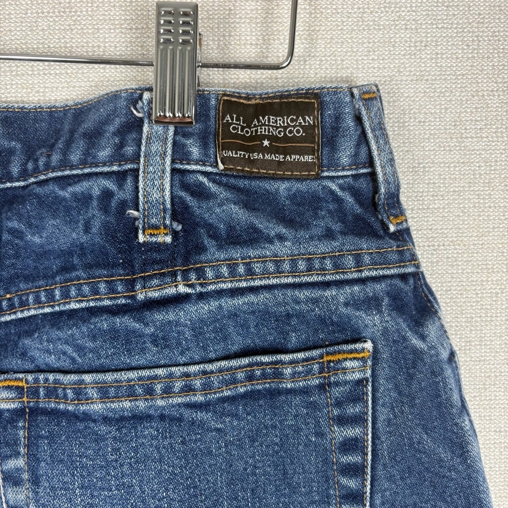 All American Clothing Co Jeans Mens 31x28 Straight Leg Original AAC101D USA Made - Picture 3 of 11